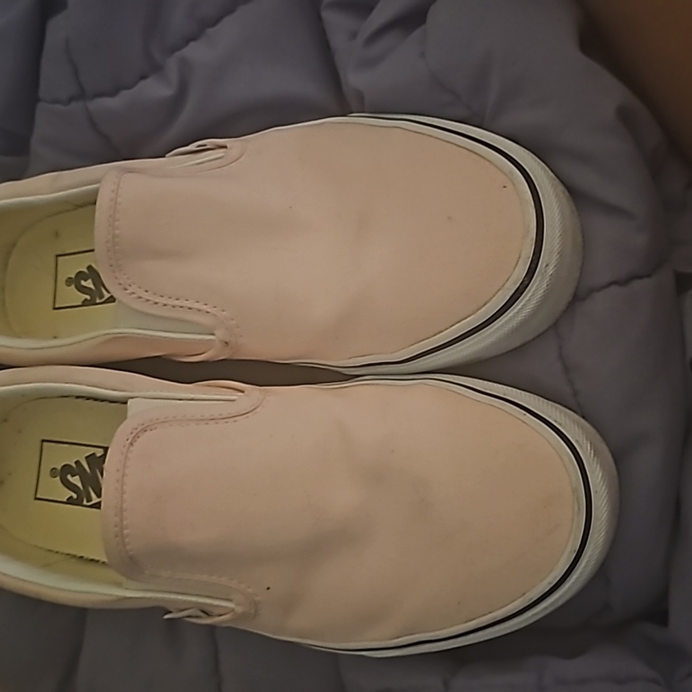 Womens size 8.5 light pink vans